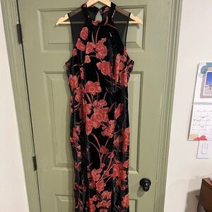 Formal flower long dress